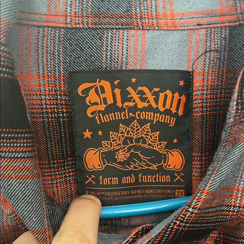 Dixxon Men's Red and Black Checkered Shirt - Picture 2 of 4